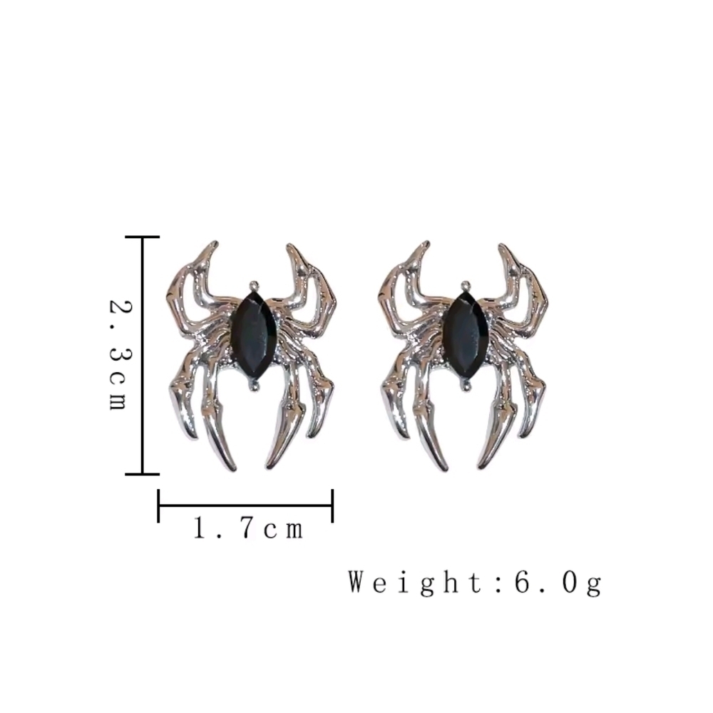 Silver Statement Earrings View 4